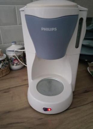 Капельная кофеварка philips hd-7562/40 белый/сиреневый без чаши