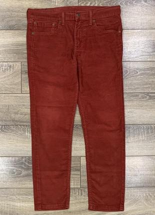Вельветовые джинсы levi’s. яркие брюки levis.2 фото