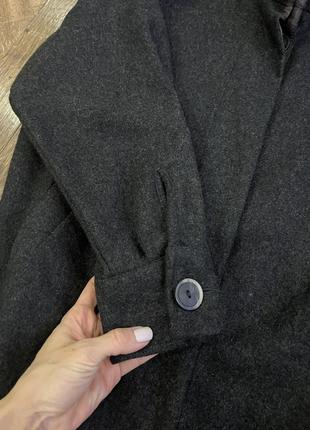 Вовняне пальто шортами stefanel, 100% вовна6 фото