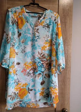 Шикарна шифонова  блуза janina2 фото