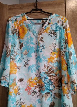 Шикарна шифонова  блуза janina4 фото