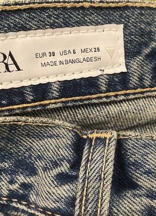 Новые джинсы прямого кроя zara8 фото