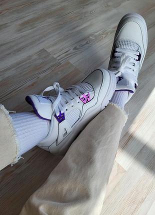 Жіночі кросівки nike air jordan  4 retro люкс якість2 фото