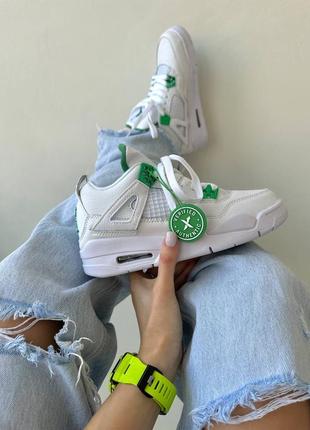 Женские кроссовки женские кроссовки белые nike air jordan retro 4 retro люкс качество