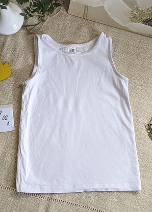 Бельеная майка h&amp;m 6-8 лет
