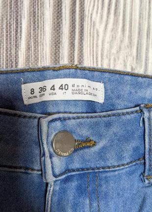 Голубые тонкие джинсы denim co #2385 фото