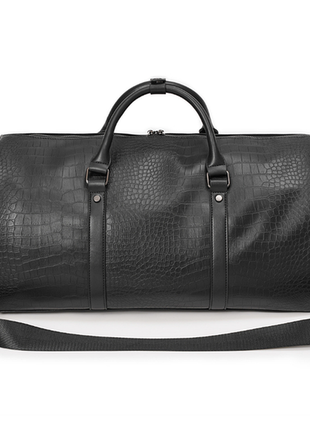 Удобная дорожная сумка рептилии для ручной клади в самолет, черный поезд. сумка для вещей...