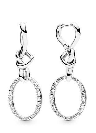 Серьги шарики пусеты серебро пандора pandora silver s925 ale с биркой и пломбой 925 проба серебряные зимы любви