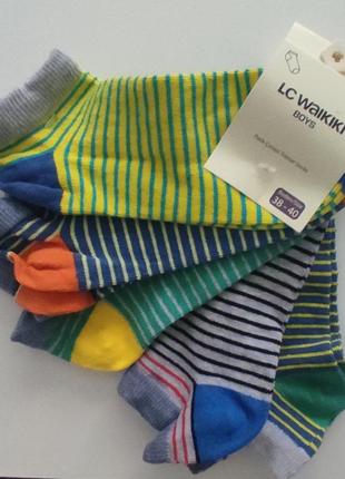 5 пар носка носки детские яркие короткие
38-40