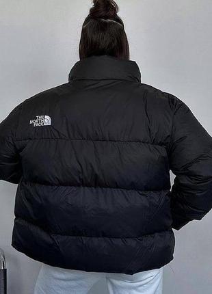 Женская куртка пуховик tnf the north face новая черная серая