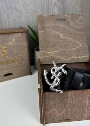 Женский кожаный ремень пояс змея из натуральной кожи ysl в стиле змеи серебро1 фото