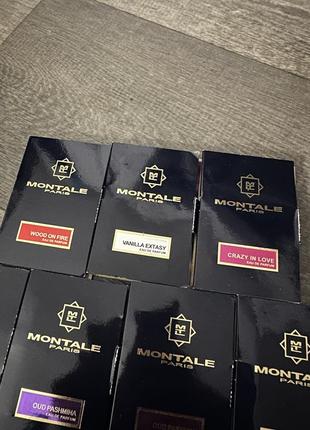 Набор лот пробник пробников montale roses musk vanilla wood oud rose diamond3 фото