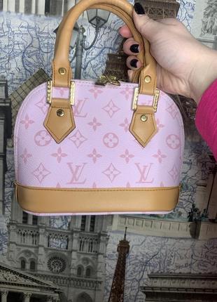 Женская сумочка louis vuitton,розовая