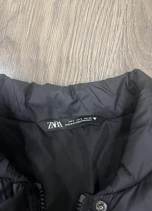 Куртка пуховик короткая весенняя дубленка зара zara3 фото