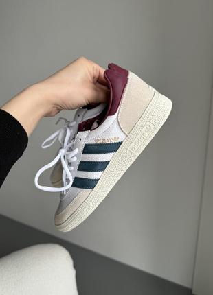 👟 кеди adidas spezial white/beige/red         / наложка bs👟3 фото