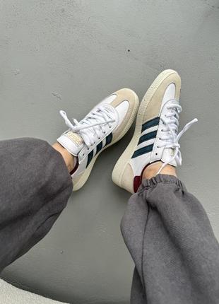 👟 кеди adidas spezial white/beige/red         / наложка bs👟7 фото