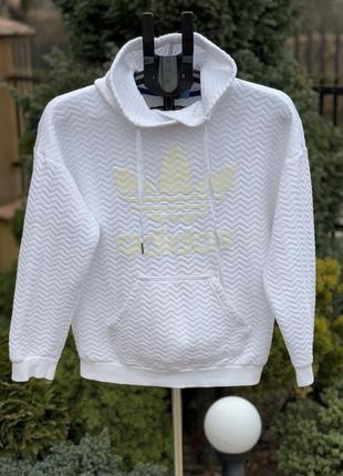 Adidas trefoil hoodie оригінальна фірмова кофта оверсайз худі світшот жіноча xs-s-m6 фото