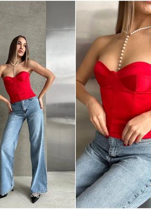 Корсет со шнуровкой из шелка и люрекса кроп топ с открытыми плечами корсет с чашками...