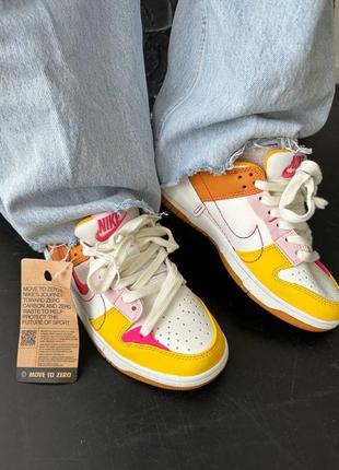 Кросівки nike sb dunk low disrupt 2 “sunrise”7 фото