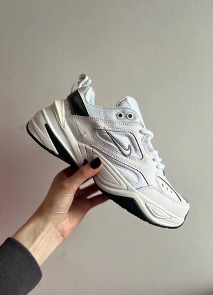 Nike m2k tekno essential white black  жіночі кросівки