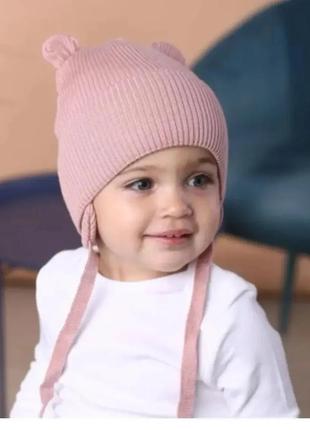 Детские шапочки на завязках