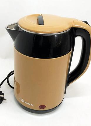 Чайник термос seabreeze sb-0203 1.8л, 1500вт, хороший электрический чайник, чайник электро, стильный