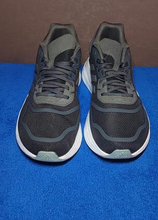 Кроссовки adidas duramo 10 gw8346 gray six/silver metallic 41 1/3р3 фото