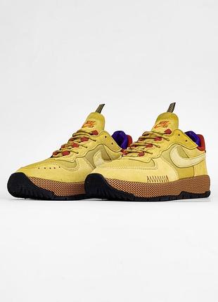 Кроссовки nike air force 1 wild wheat gold