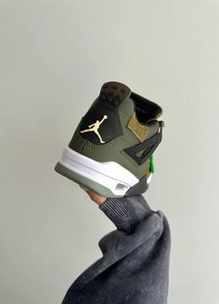 Кроссовки nike air jordan 4 retro «&nbsp;craft olive&nbsp;» premium6 фото