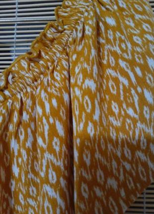 Сукня міді з оборкою на плечах3 фото