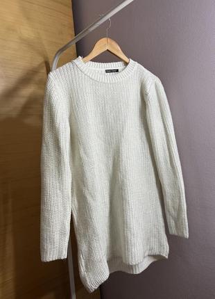 Вязаный свитер кофта белого цвета тепла1 фото