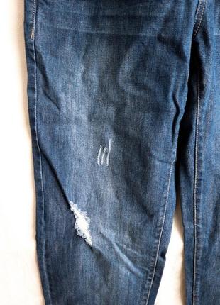 Женский синий джинсовый комбинезон оверсайз джинсы хлопок котон 3 suisses 42 xs6 фото