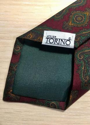 Шелковый галстук atelier torino7 фото