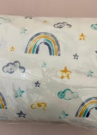 Комплект теплої постільної білизни для новонародженого в дитяче ліжечко (турецька фланель)