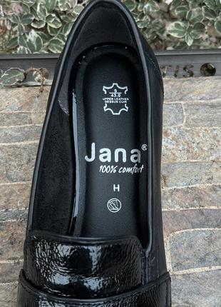 Jana нижняя фирменные женские лоферы мокасины туфли натуральная кожа 42-43р.9 фото