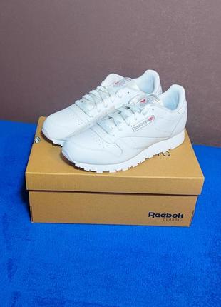 Кроссовки reebok classic leather white art. 50151 оригинал 34.5р2 фото