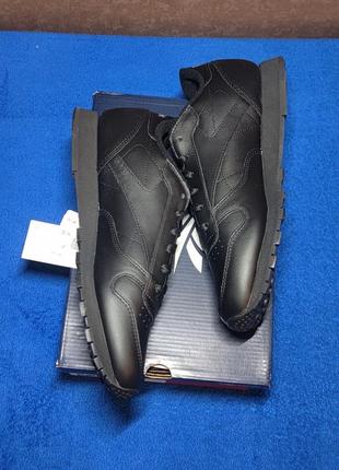 Кроссовки reebok classic leather black art. 3912 оригинал 41р.4 фото