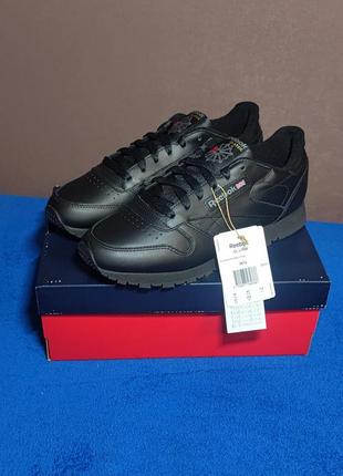 Кросівки reebok classic leather black art. 3912 оригінал 41р.