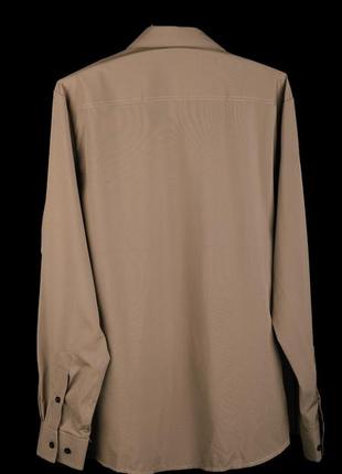 Рубашка shein хаки с черным. материал стрейч полиэстер. размер s. 15€2 фото