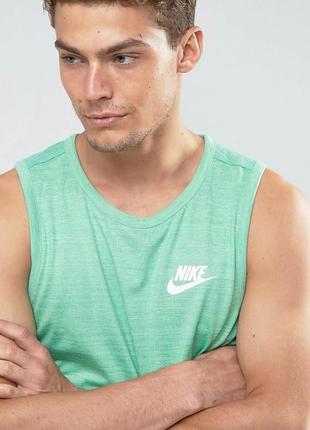 Крута майка nike advanced knit vest green3 фото