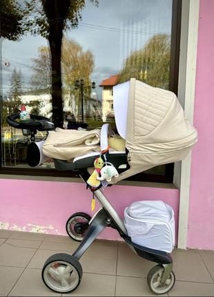 Зимовий комплект текстилю на коляску stokke xplory7 фото