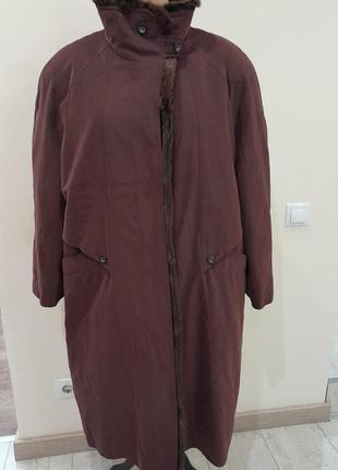 Якісна брендова куртка парка дублянка вискоза пальто демисезонна2 фото