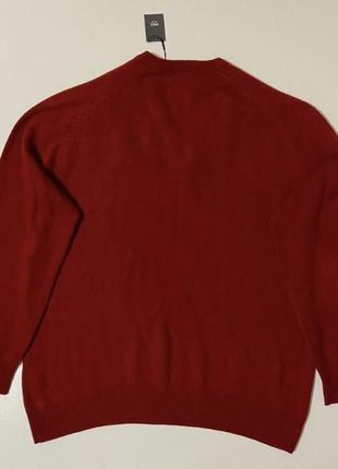 Шерстяной мужской свитер шерсти шерсть 2xl xxl 3xl спенсер marks & spencer5 фото