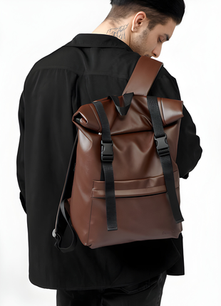 Топ! классический рюкзак sambag rolltop milton шоколад2 фото