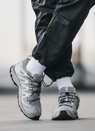 Чоловічі трекінгові кросівки salomon xa pro 3d grey4 фото