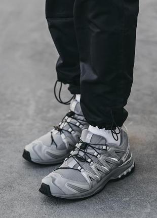 Чоловічі трекінгові кросівки salomon xa pro 3d grey6 фото