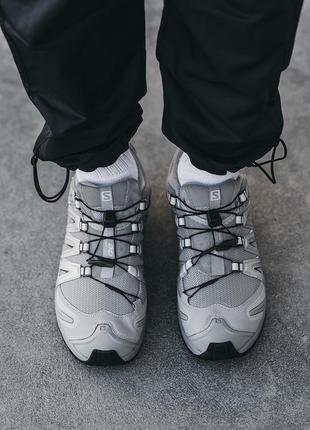 Чоловічі трекінгові кросівки salomon xa pro 3d grey2 фото