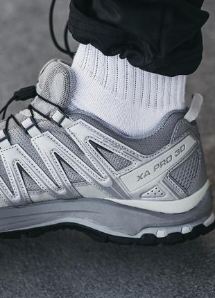 Чоловічі трекінгові кросівки salomon xa pro 3d grey8 фото