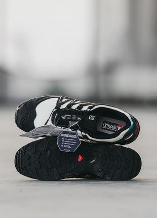 Чоловічі трекінгові кросівки salomon xa pro 3d black white green10 фото
