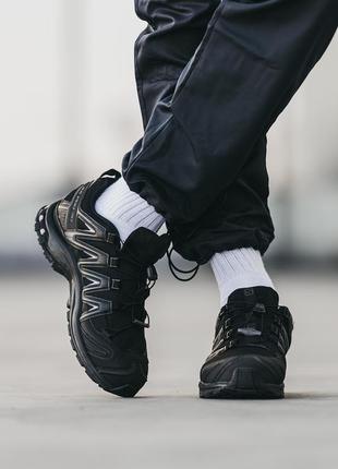 Чоловічі трекінгові кросівки salomon xa pro 3d black4 фото